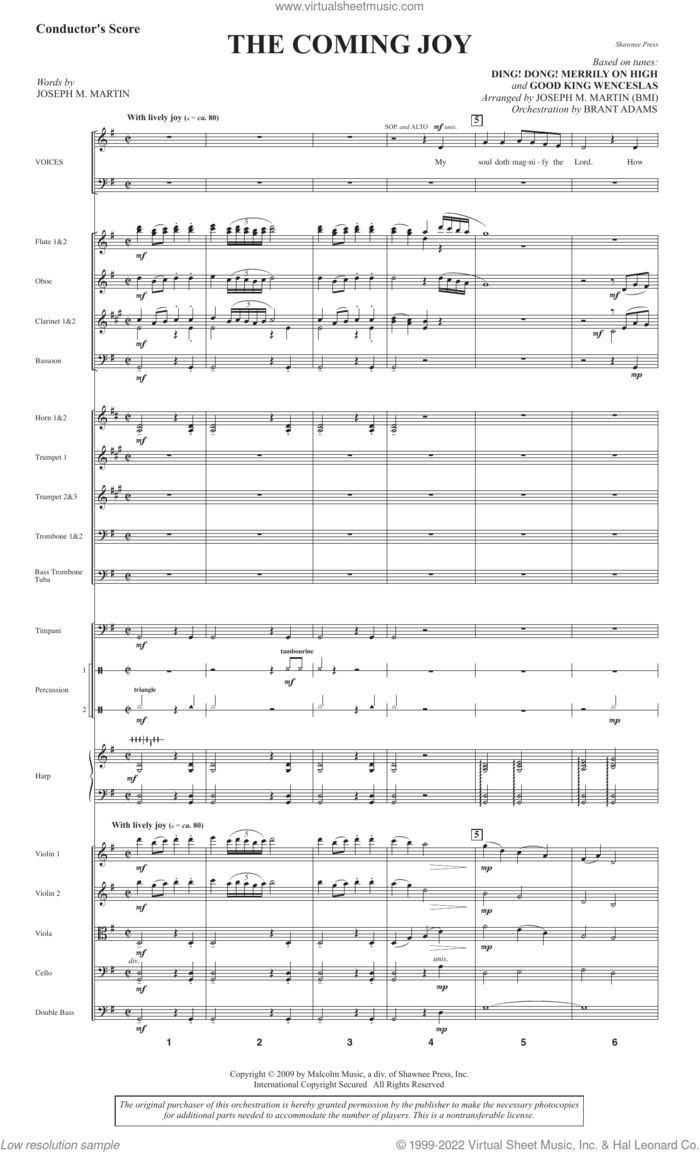 The Coming Joy sheet music for orchestra/band (full score) by Joseph M. Martin, intermediate skill level