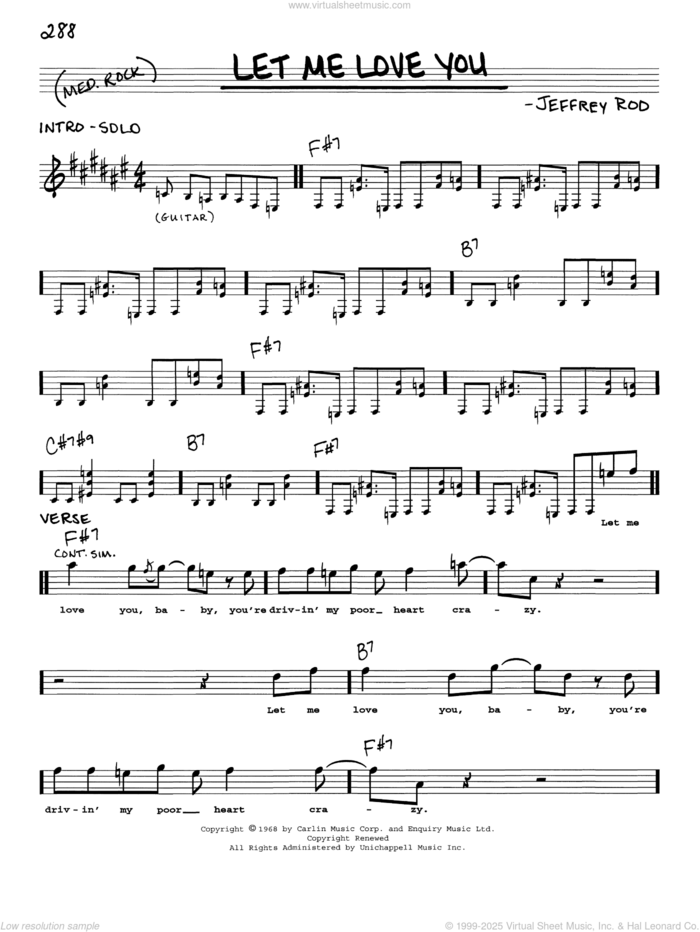 Let Me Love You sheet music for voice and other instruments (real book with lyrics) by Rod Stewart and Jeff Beck, intermediate skill level