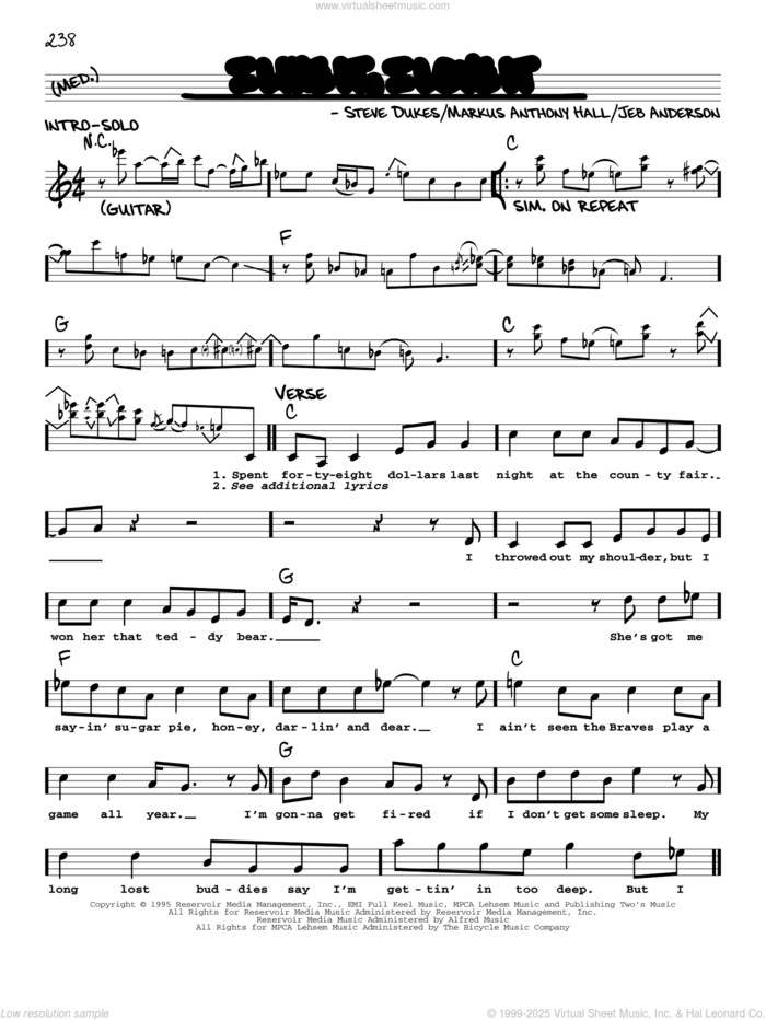 I Like It, I Love It sheet music for voice and other instruments (real book with lyrics) by Tim McGraw, Jeb Anderson, Markus Anthony Hall and Steve Dukes, intermediate skill level