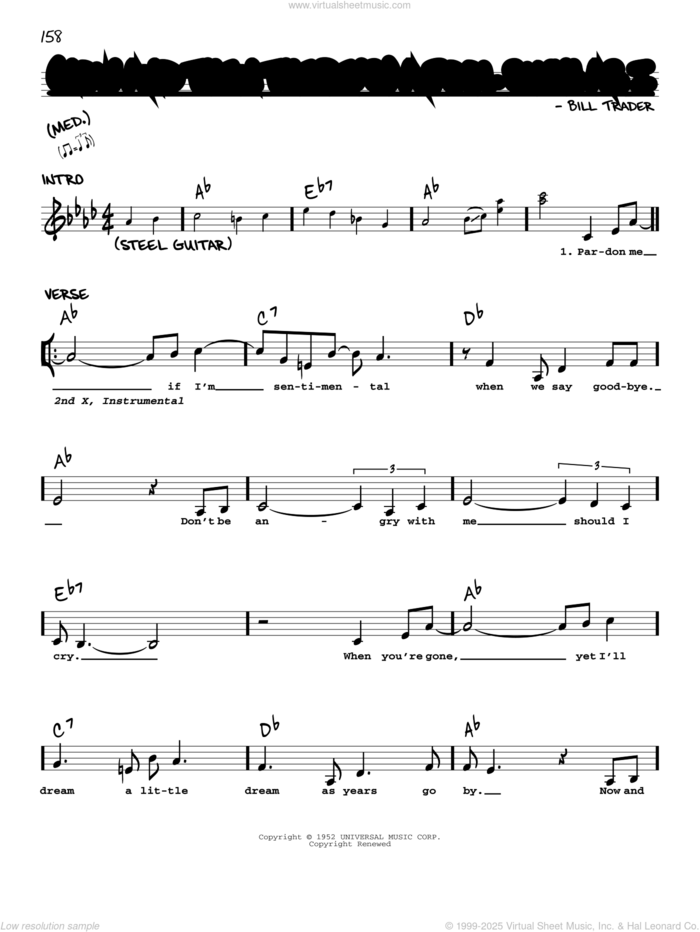 (Now And Then There's) A Fool Such As I sheet music for voice and other instruments (real book with lyrics) by Elvis Presley, Bob Dylan, Hank Snow and Bill Trader, intermediate skill level