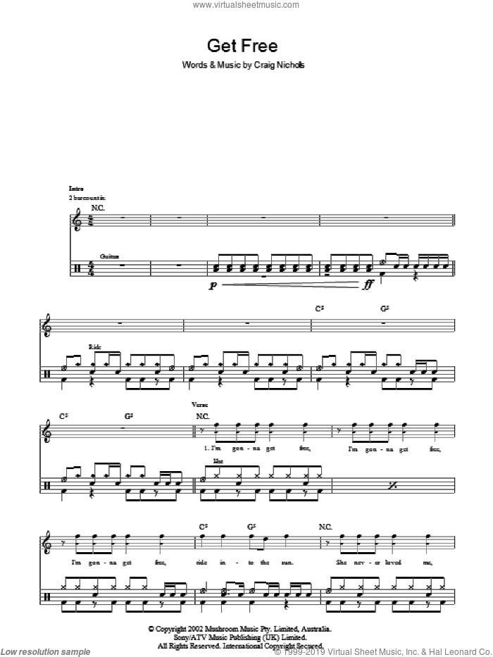 Get Free sheet music for voice and other instruments (fake book) by The Vines and Craig Nicholls, intermediate skill level