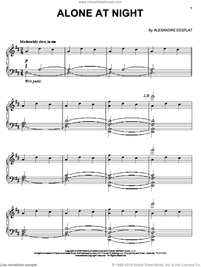 Midnight Sun sheet music for piano solo (PDF-interactive)