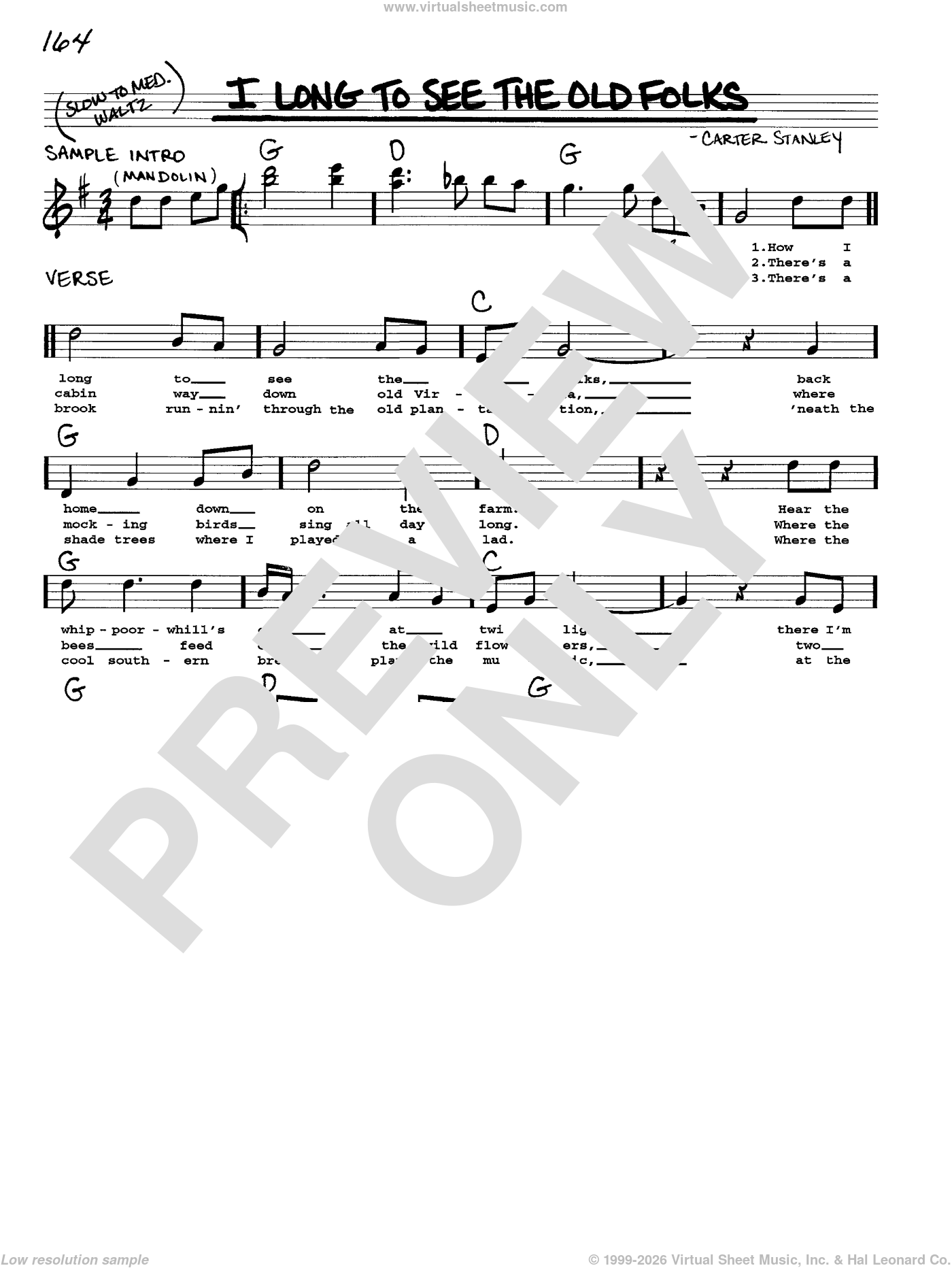I Long To See The Old Folks sheet music (real book with lyrics)