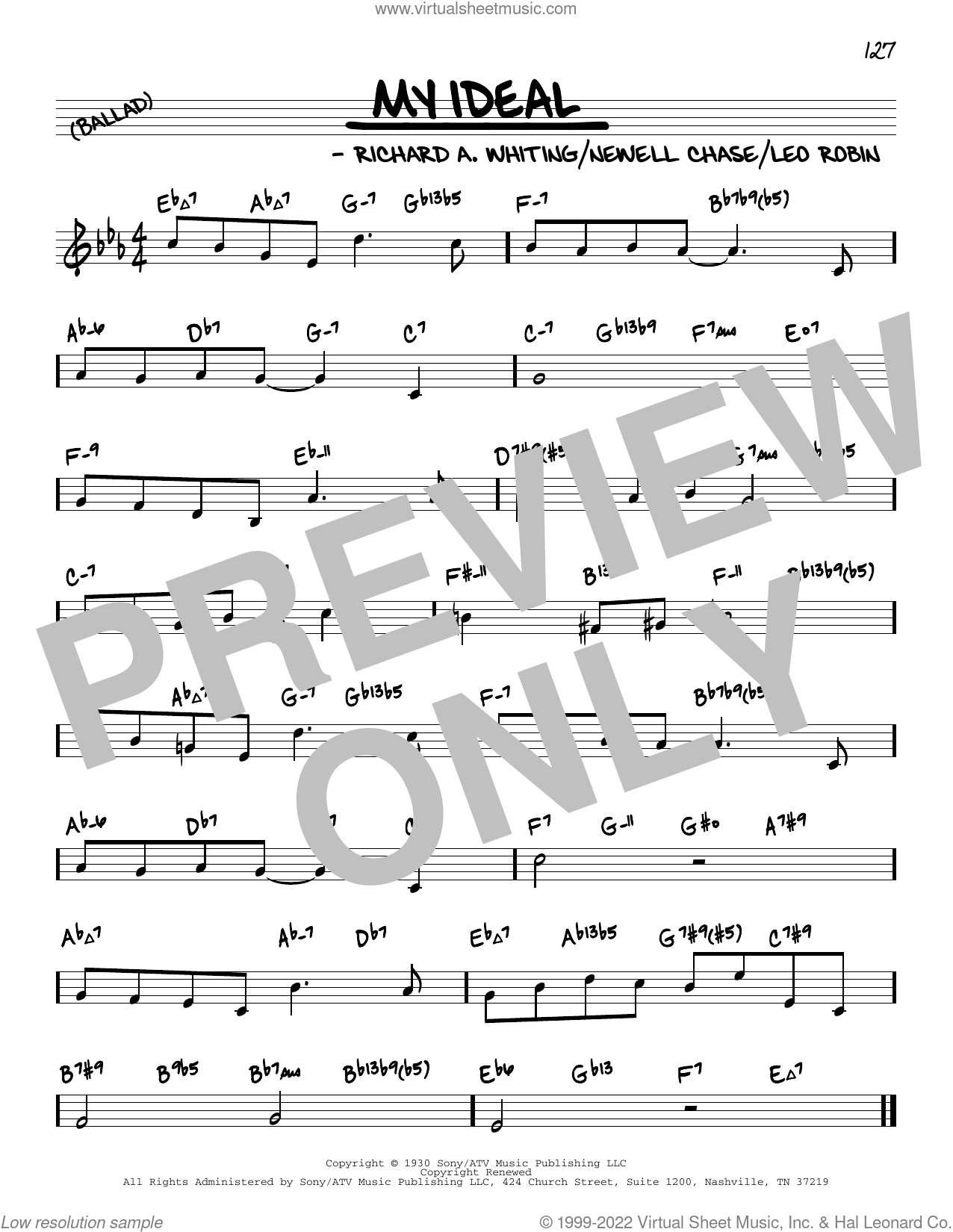 My Ideal (arr. David Hazeltine) sheet music (real book melody and