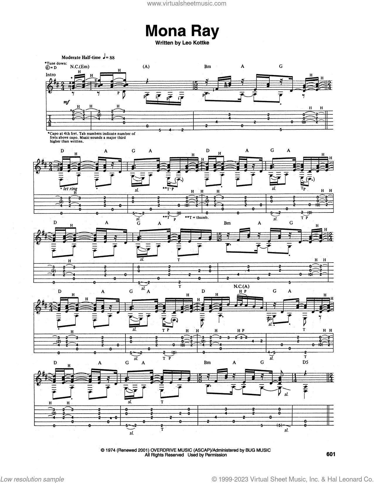 Leo Kottke Sheet Music to download and print