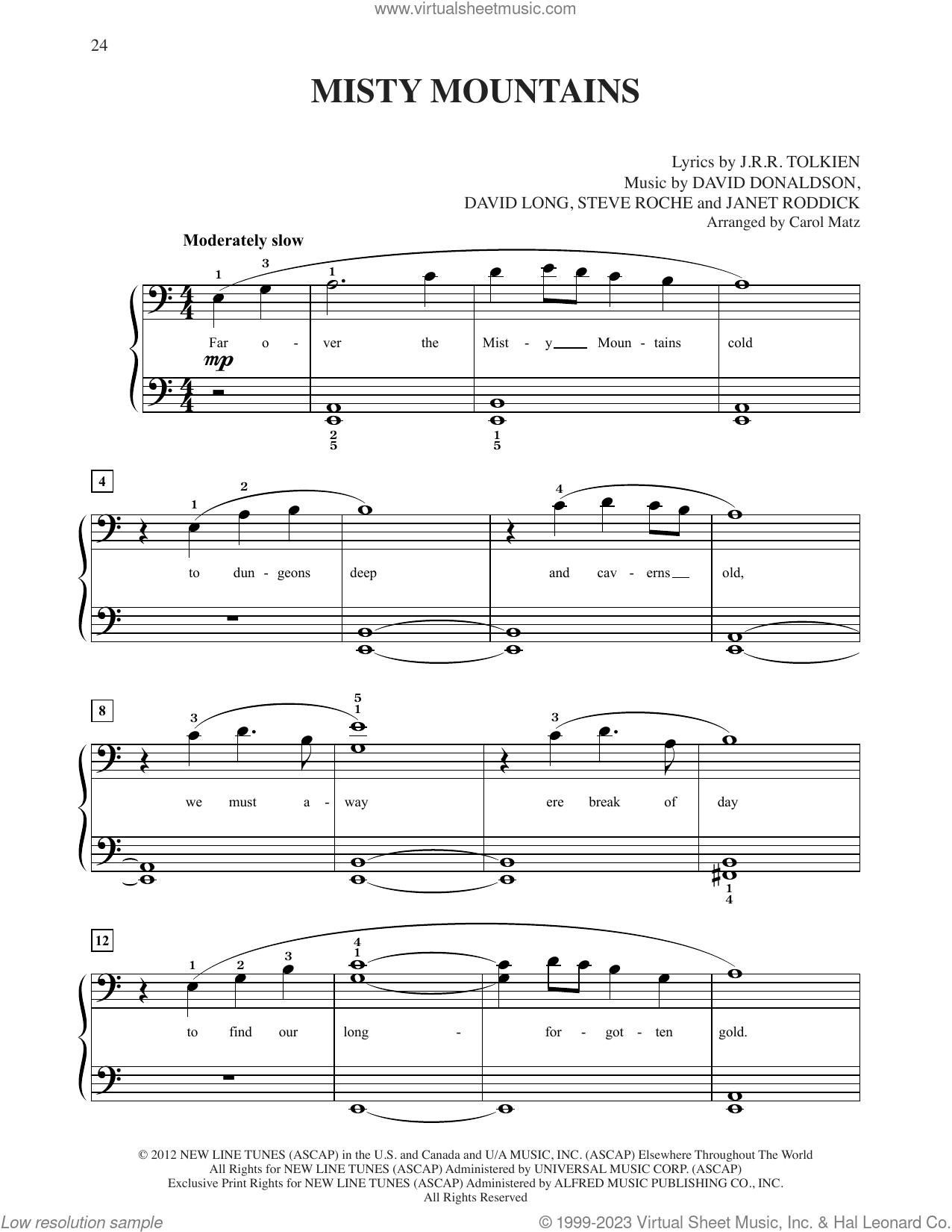 misty mountains sheet music flute - echistyakova.ru.
