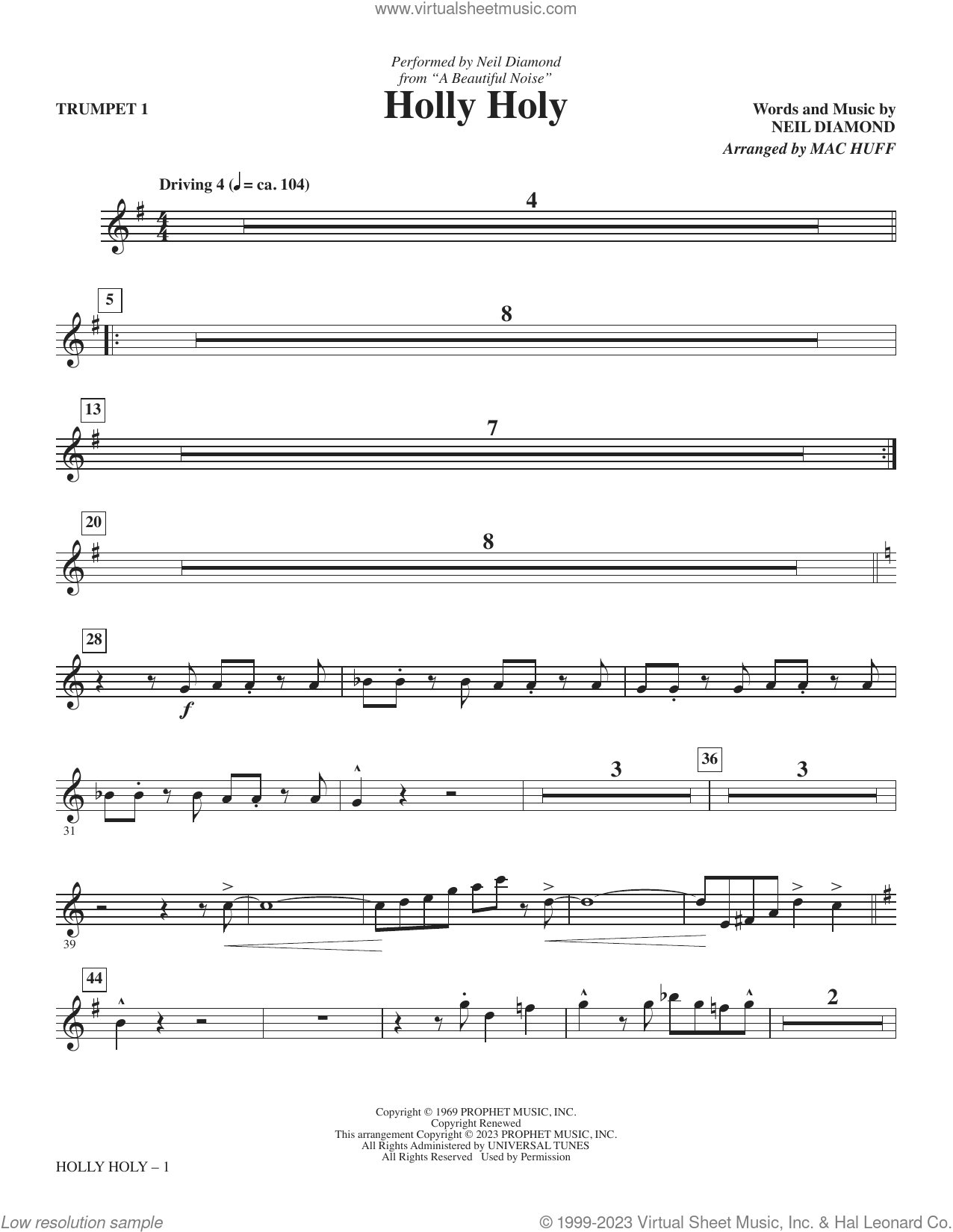 Holly Holy (from A Beautiful Noise) (arr. Mac Huff) set of