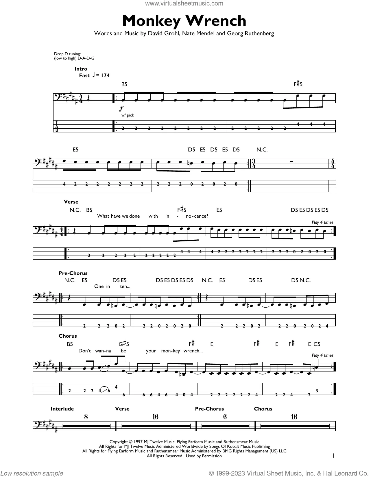 Learn to fly – Foo Fighters Sheet music for Piano (Solo)