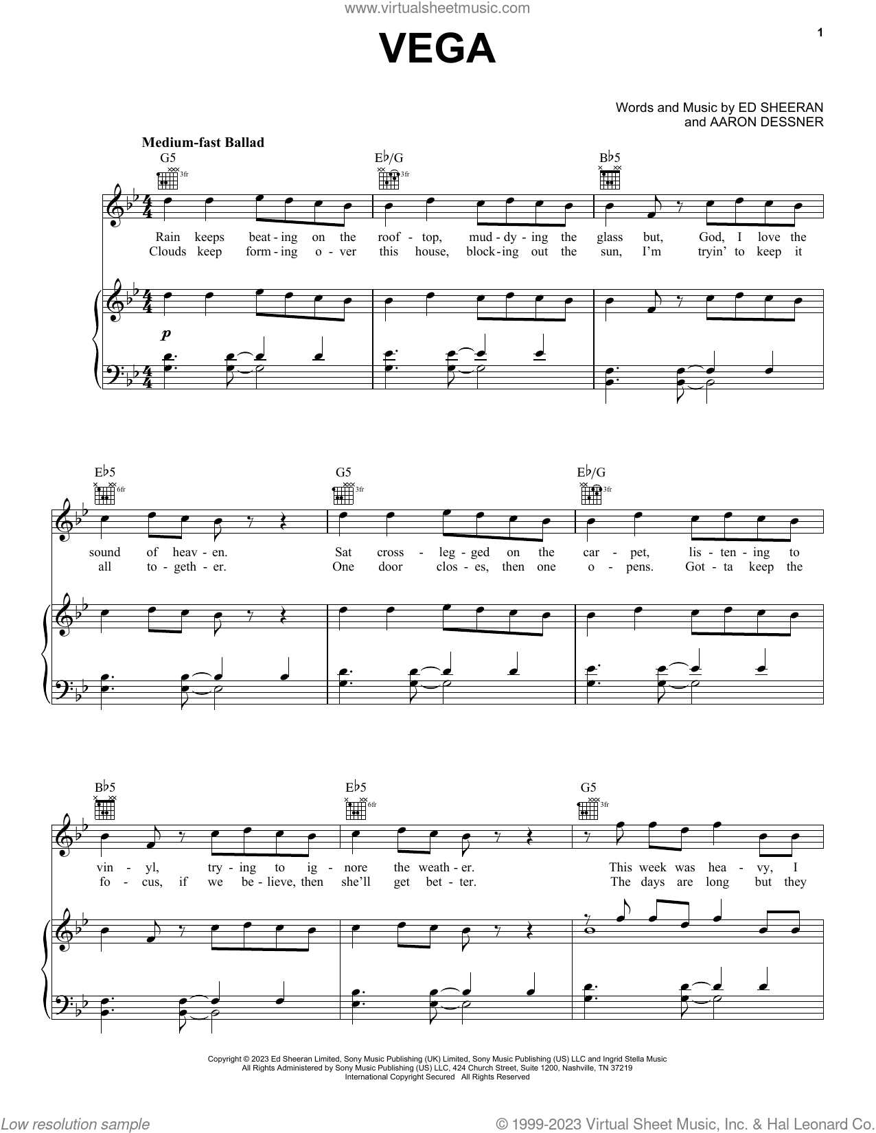 End Game sheet music for voice, piano or guitar (PDF-interactive)