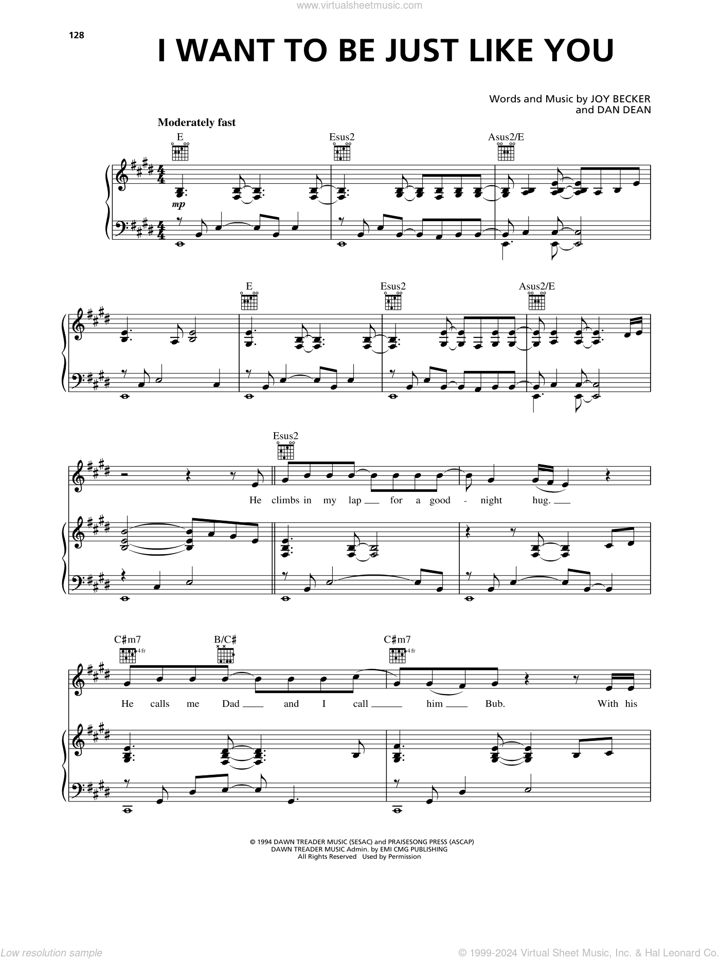 I Want To Be Just Like You sheet music for voice, piano or guitar