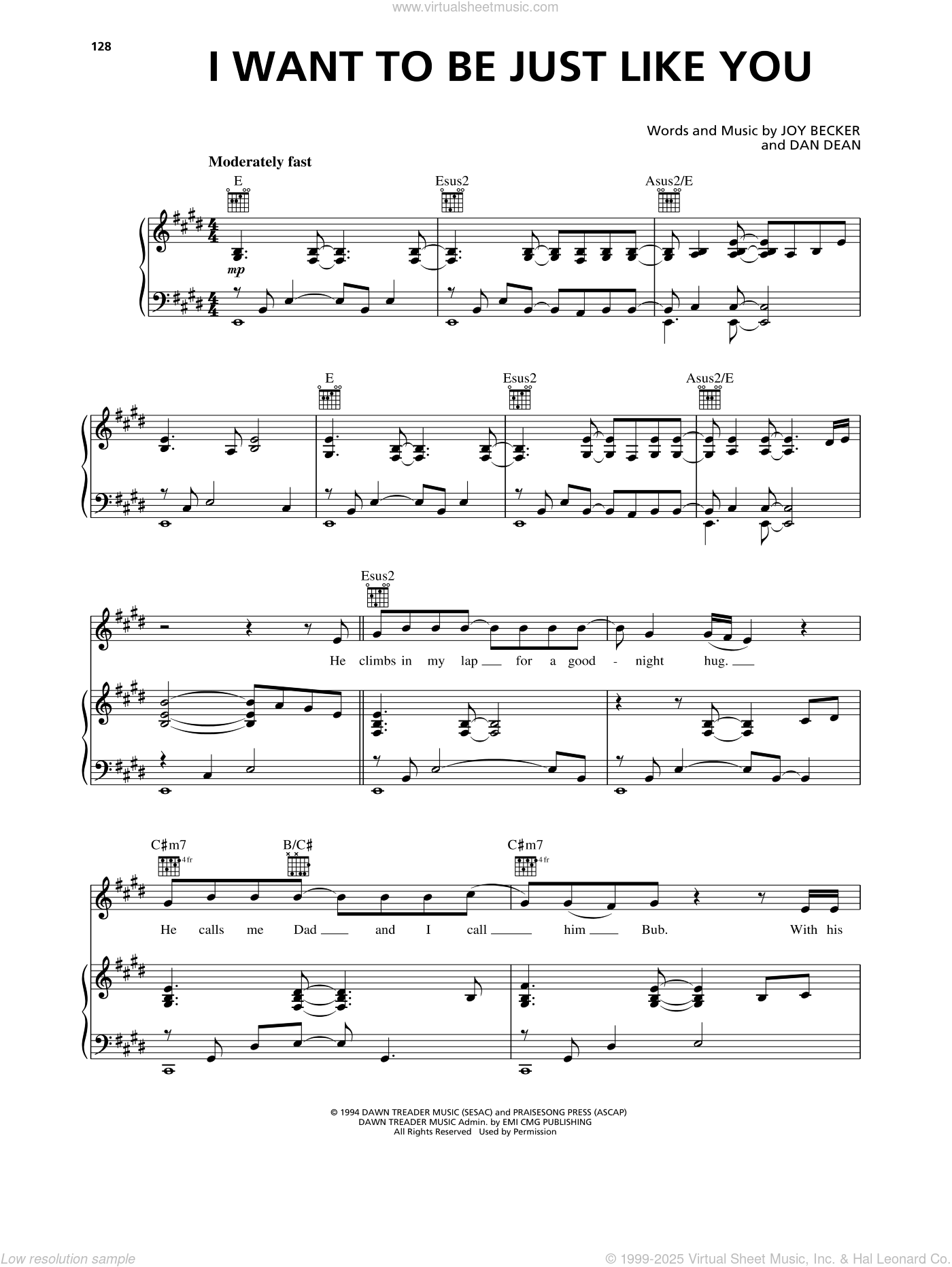 I Want To Be Just Like You sheet music for voice, piano or guitar