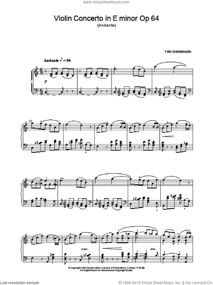 Violin Concerto in A minor (II. Andante) –