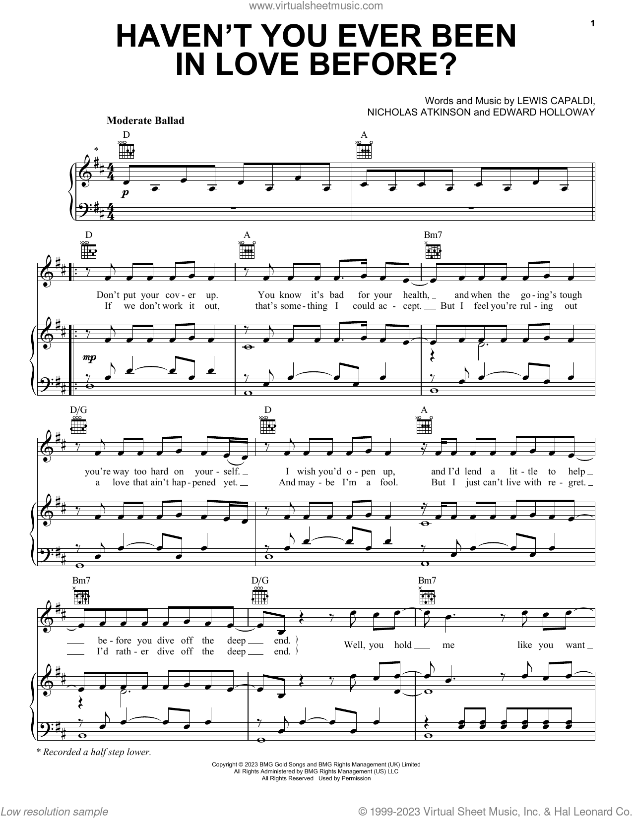 Haven't You Ever Been In Love Before? sheet music for voice, piano or ...