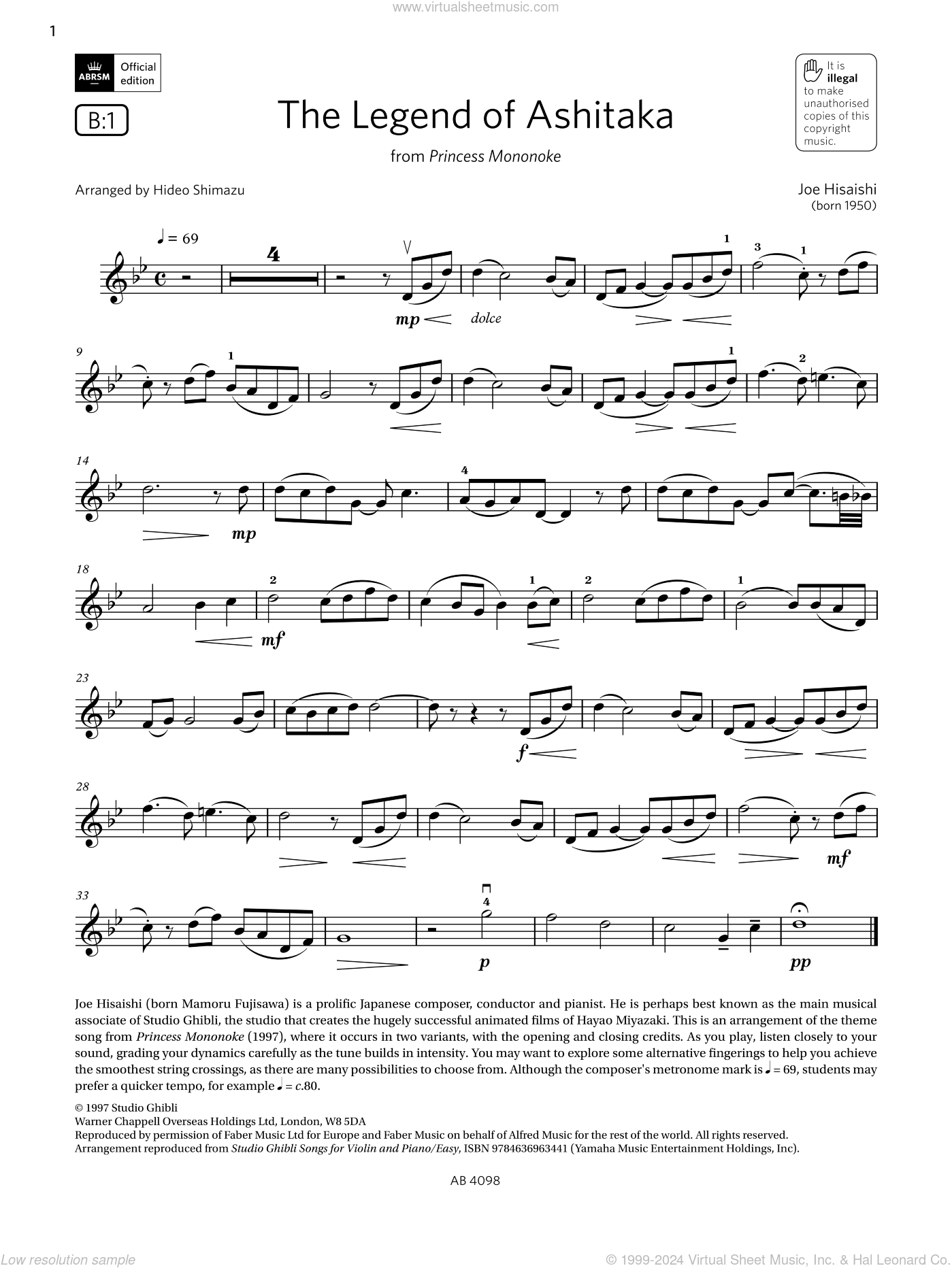 the-legend-of-ashitaka-grade-4-b1-from-the-abrsm-violin-syllabus