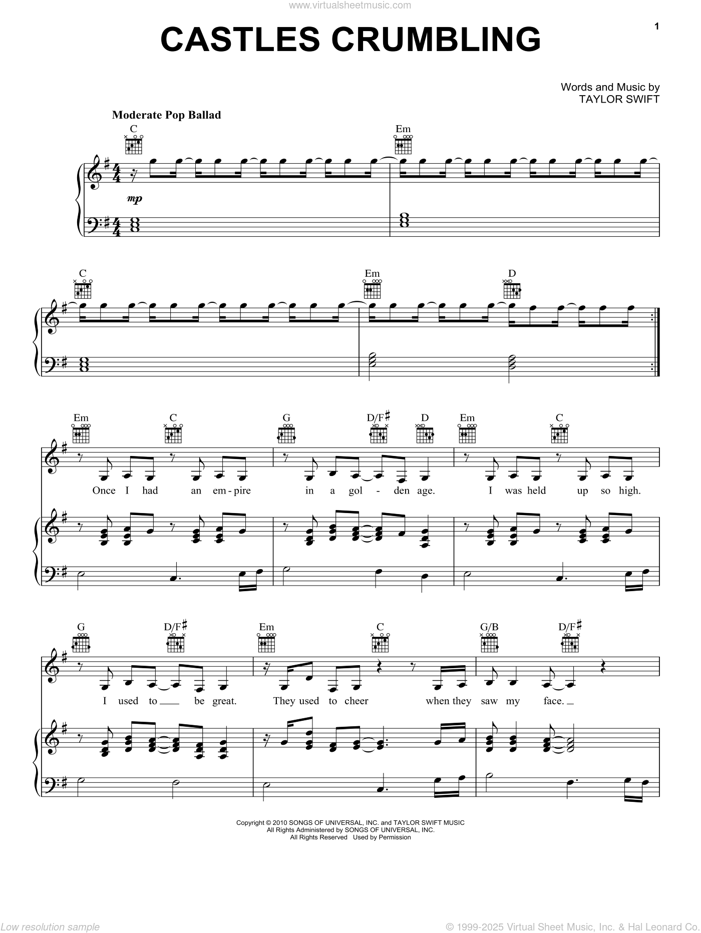 Castle Rising Song Notes Castles Crumbling (feat. Hayley Williams) (Taylor's Version) (From The ...