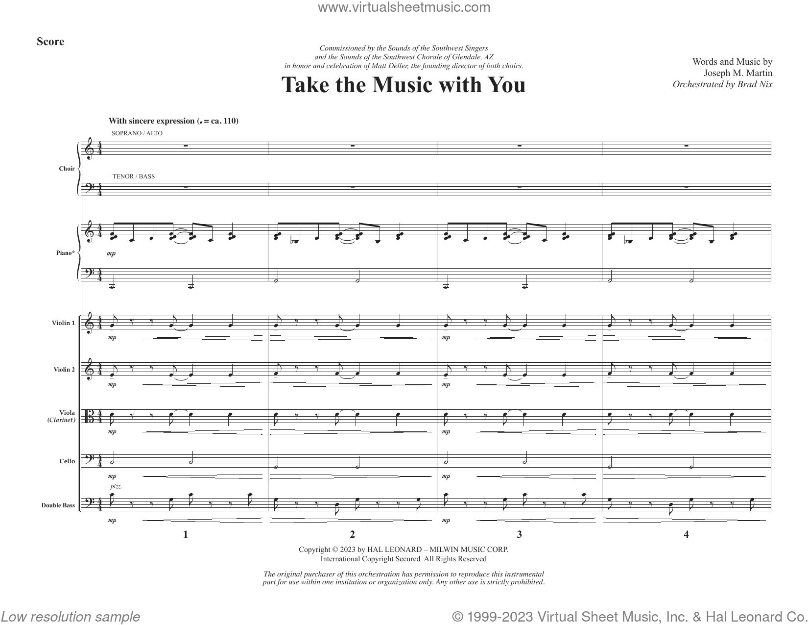 Take the Music with You sheet music complete collection for