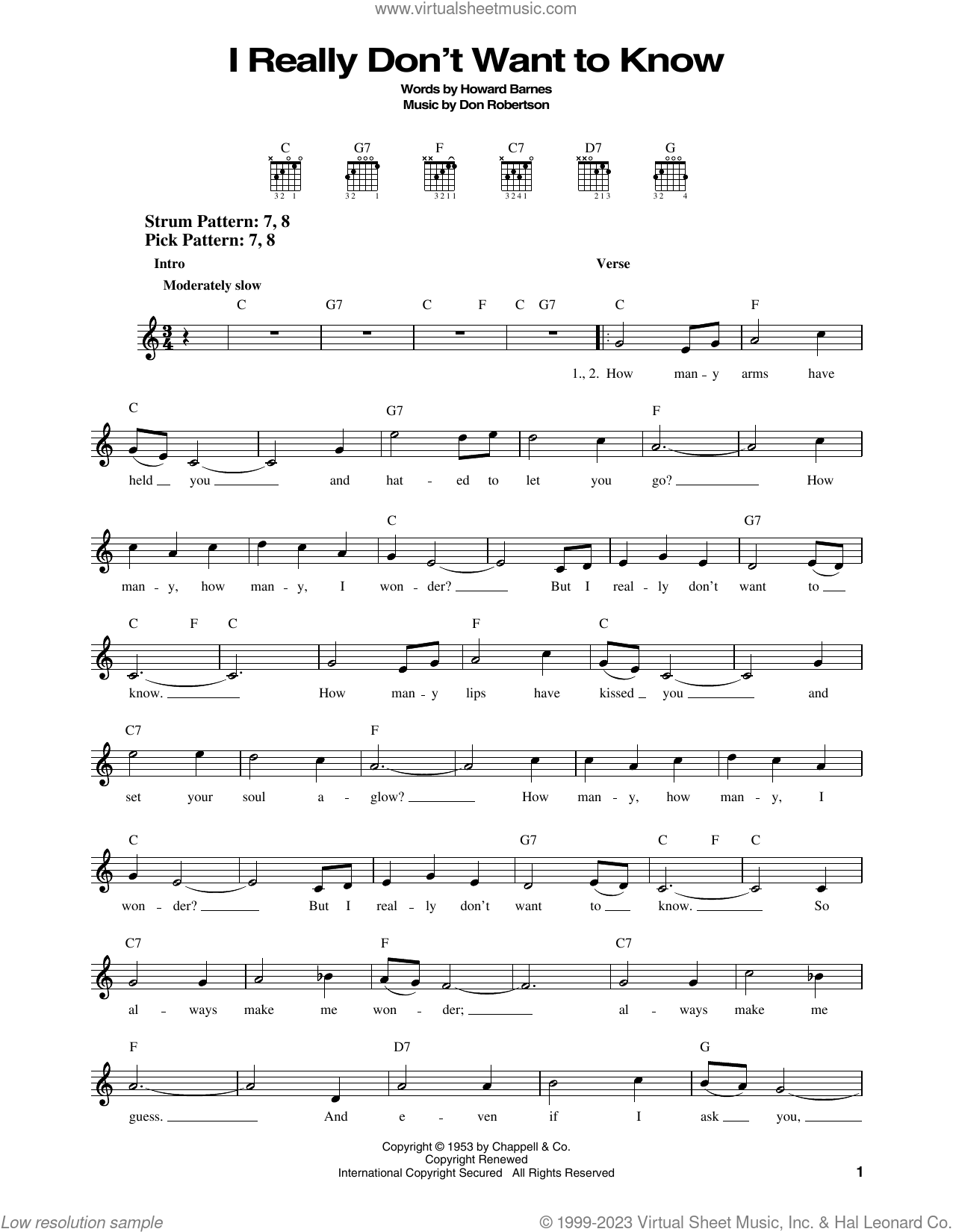 I Really Don t Want To Know Sheet Music For Guitar Solo chords i-really-don-t-want-to-know-sheet-music-for-guitar-solo-chords