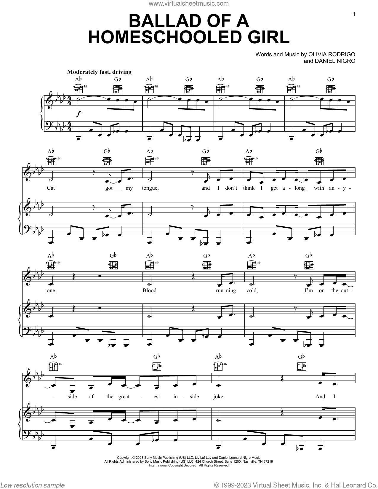 traitor (Piano, Vocal & Guitar Chords (Right-Hand Melody)) - Print Now