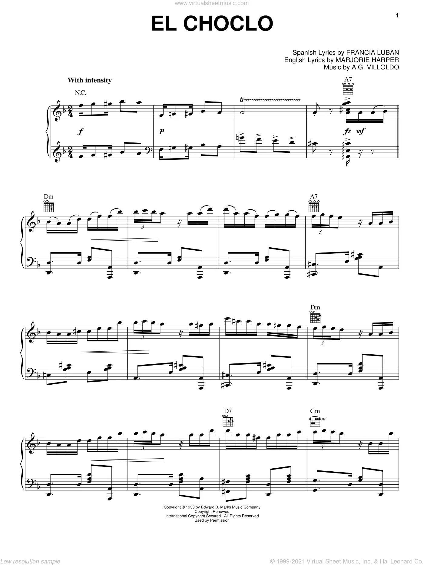Articulación caricia Dar Ángel Villoldo - Free sheet music to download in PDF, MP3 & Midi