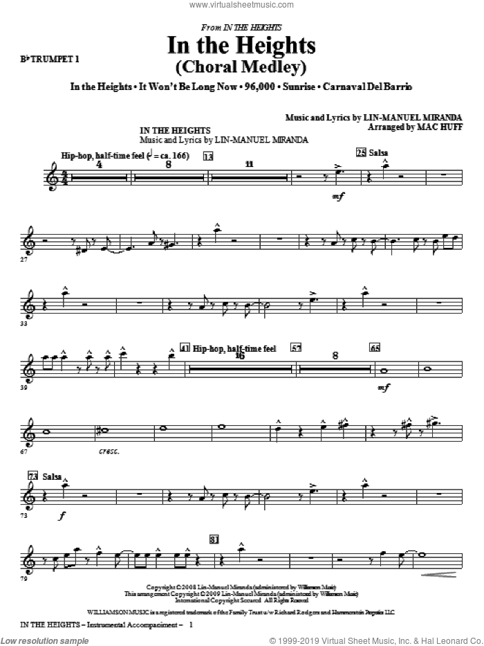 Miranda In The Heights Choral Medley Arr Mac Huff Complete Set Of Parts Sheet Music For Orchestra Band miranda in the heights choral medley arr mac huff complete set of parts sheet music for orchestra band