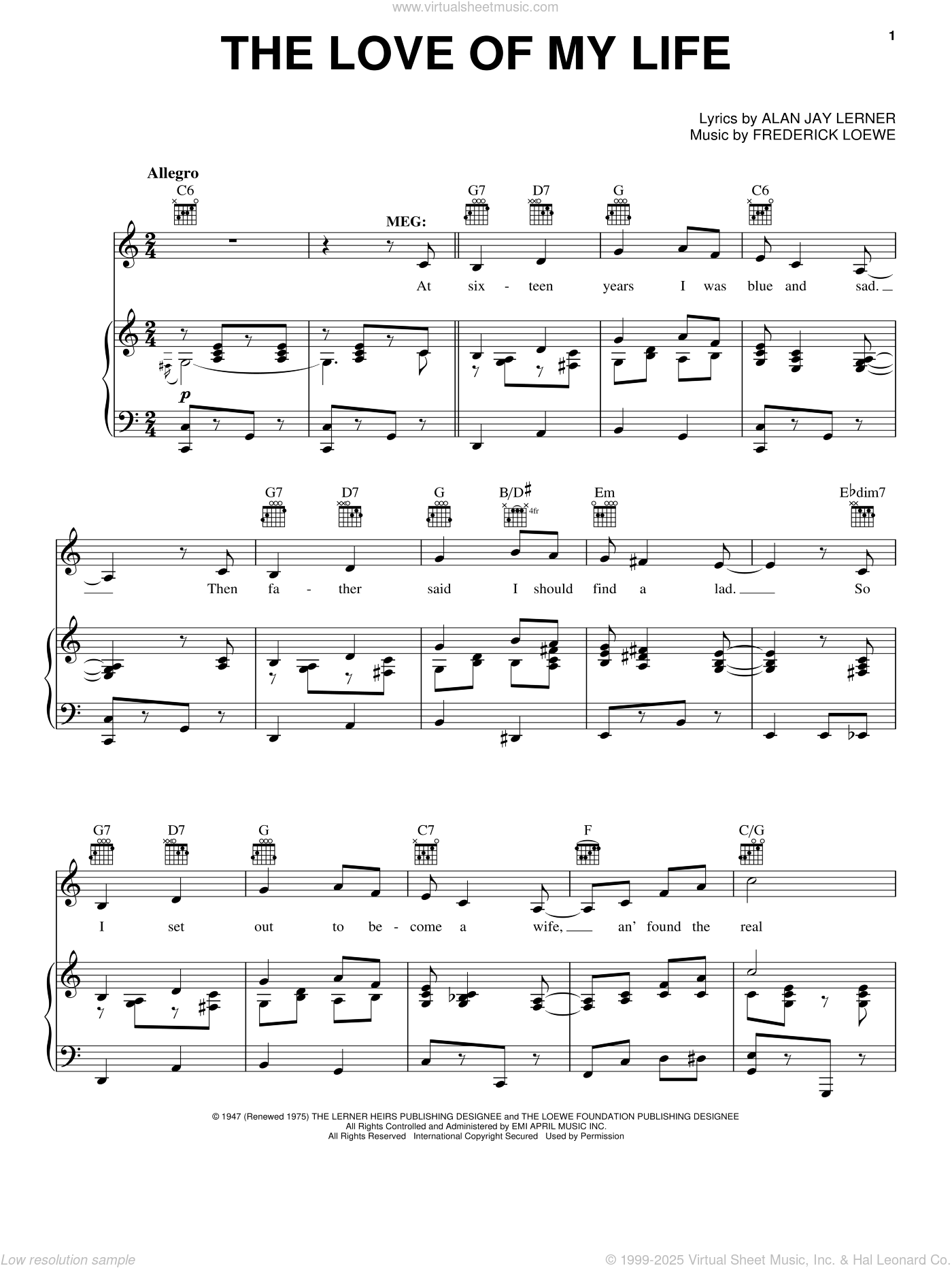 Love Of My Life" Sheet Music by Queen for Piano/Vocal/Chords