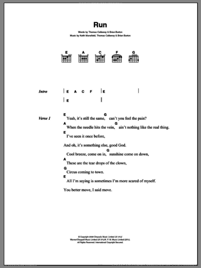 Barkley Run Sheet Music For Guitar Chords Pdf Gsus4 g i just knew too much. barkley run sheet music for guitar chords pdf