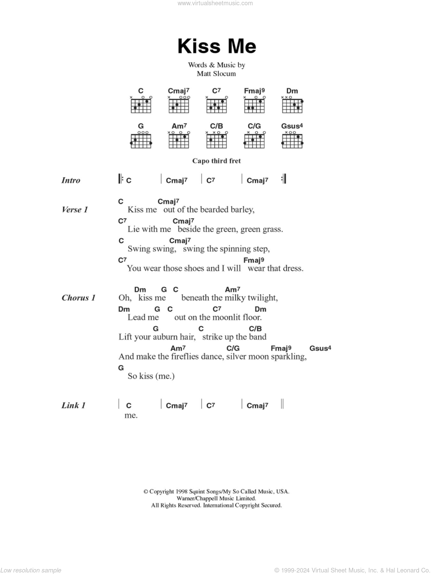 Play Me Sheet Music | Neil Diamond | Guitar Chords/Lyrics