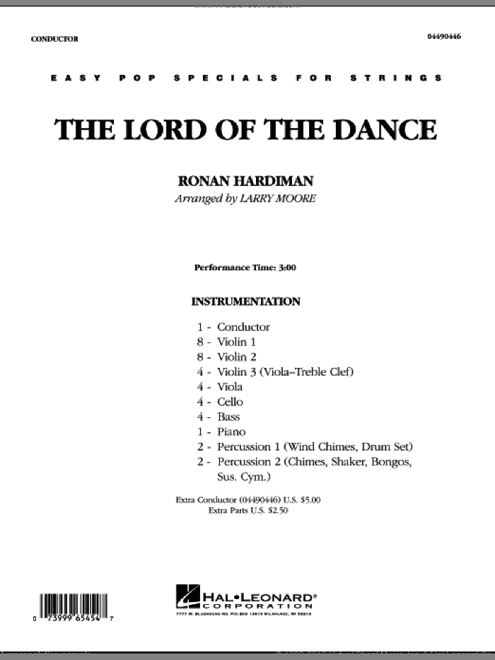 Parasit Magtfulde Lyrical Lord Of The Dance sheet music (complete collection) for orchestra