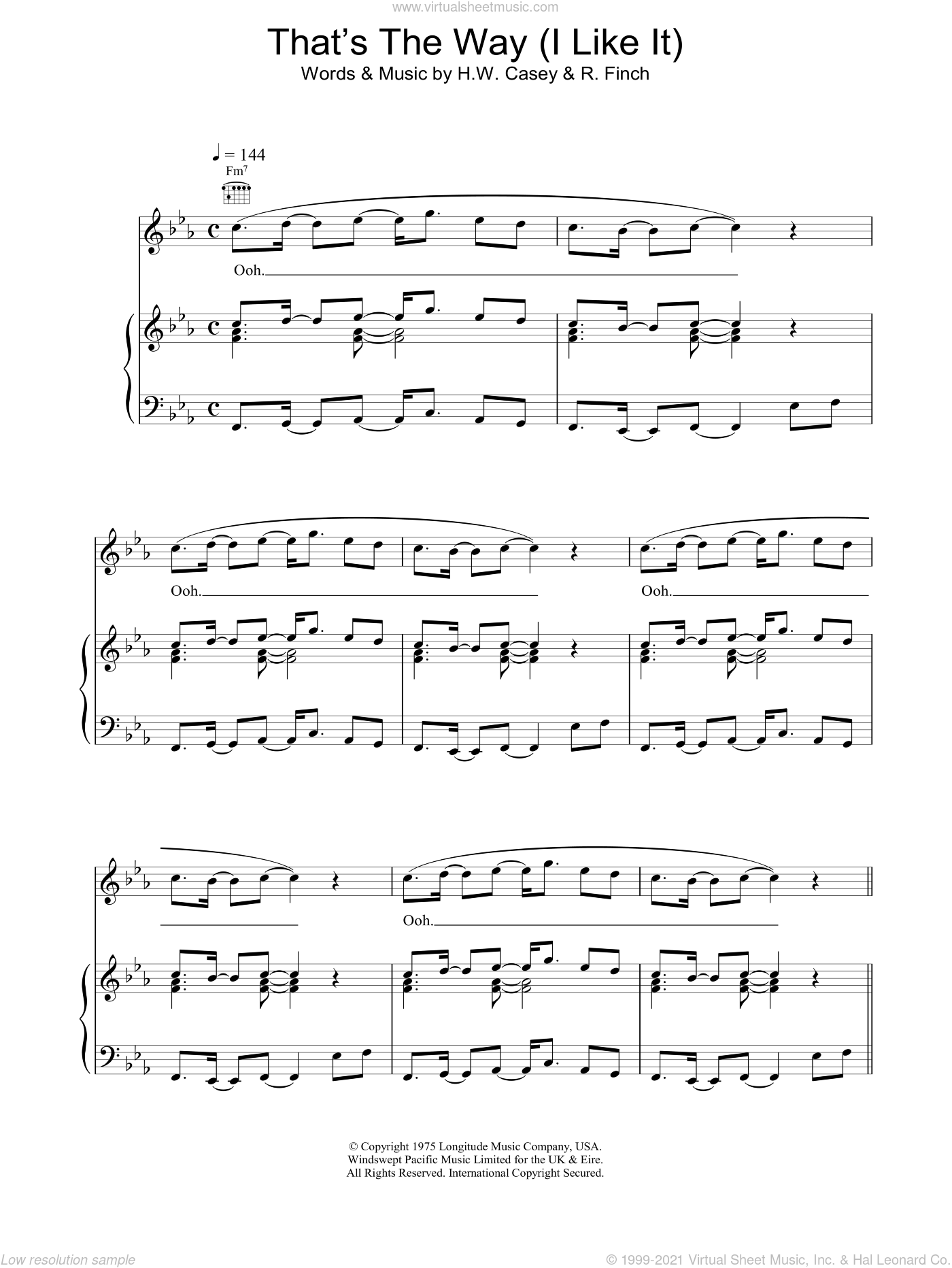 Casey That S The Way I Like It Sheet Music For Voice Piano Or Guitar