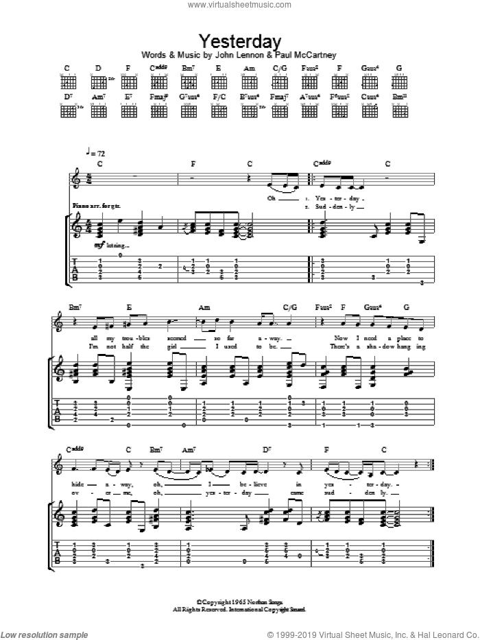 Yesterday леннон маккартни. Yesterday на гитаре. Yesterday Notes. Eva Cassidy yesterday Ноты. Естудей Битлз на гитаре слушать.