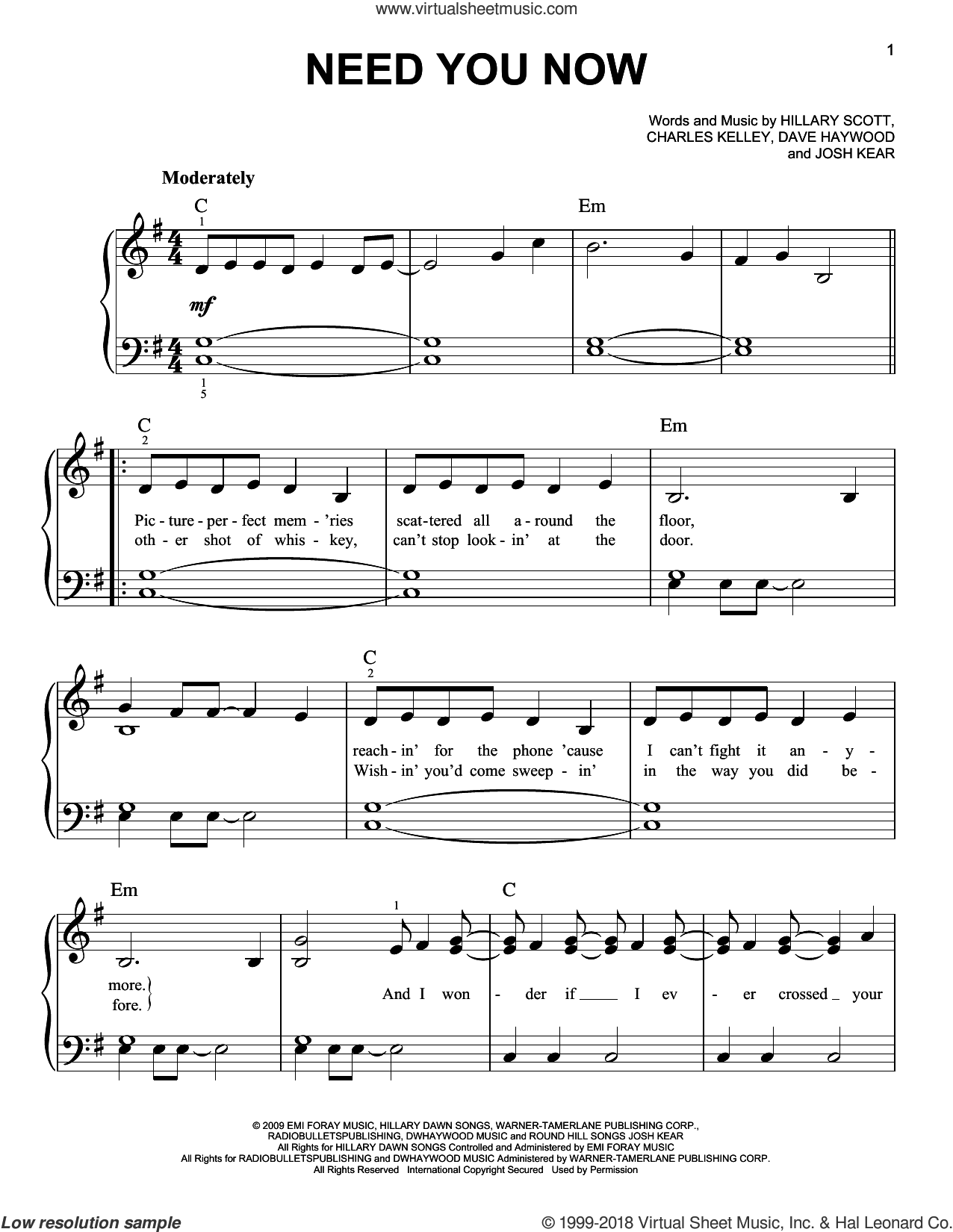 Where Are You Now? (Lead sheet with lyrics ) Sheet music for Piano (Solo)  Easy