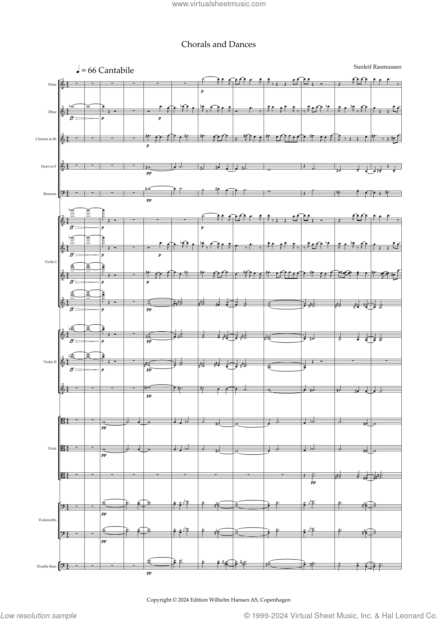 Chorals And Dances sheet music for orchestra (full score) (PDF)