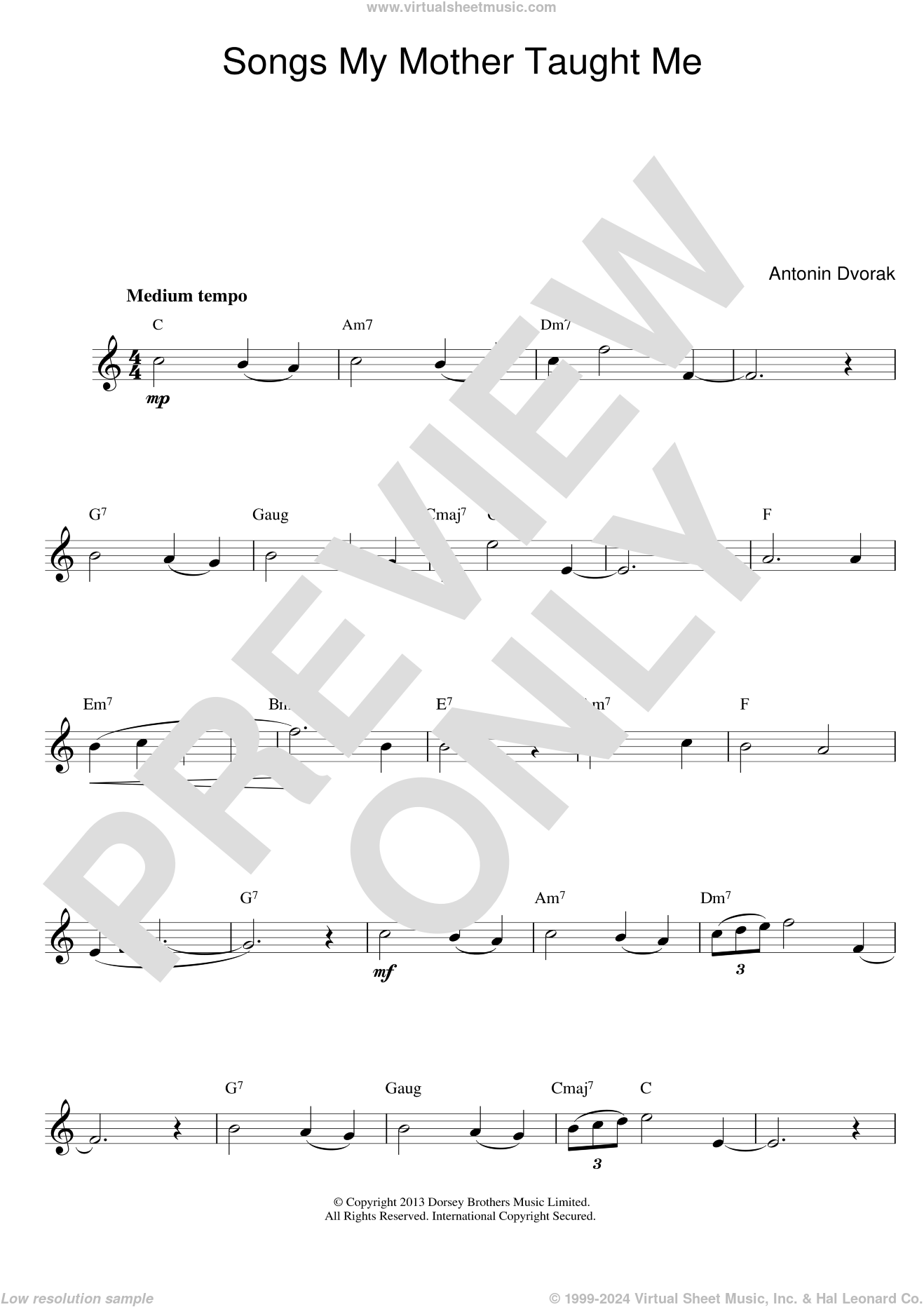 songs-my-mother-taught-me-sheet-music-fake-book-pdf