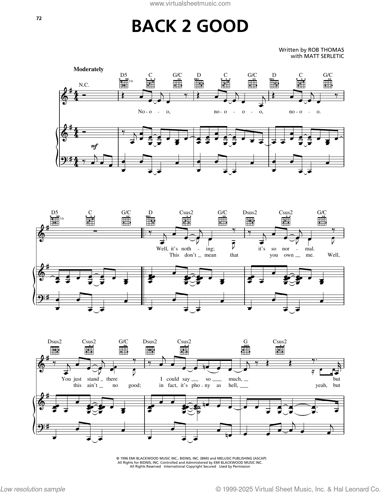 Back 2 Good sheet music for voice, piano or guitar (PDF) Back 2 Good sheet music for voice, piano or guitar (PDF)