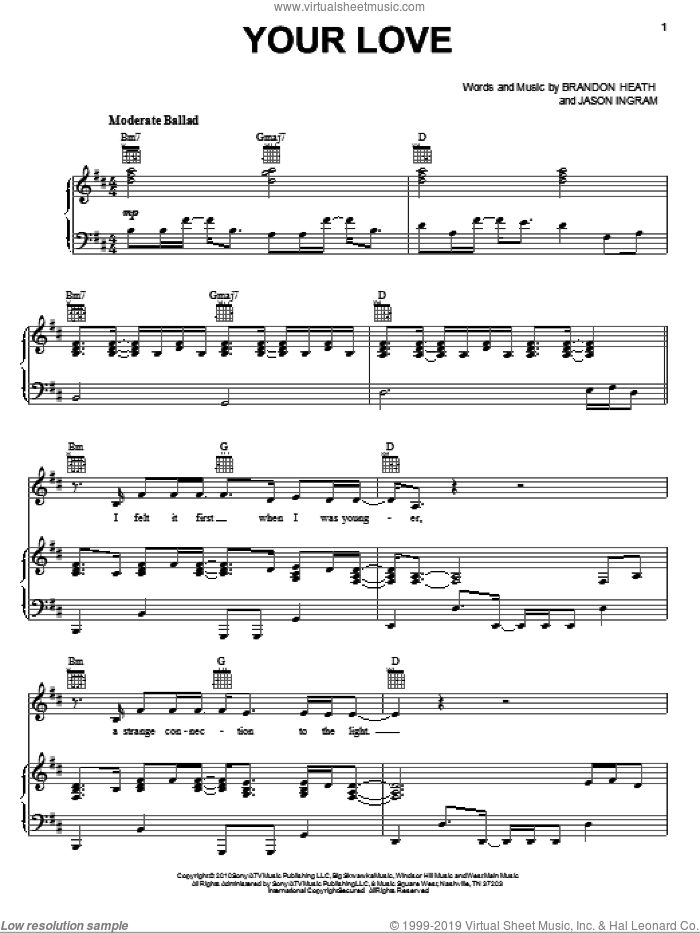 Your Love Sheet Music | Dino P. Ascari | Guitar Chords/Lyrics