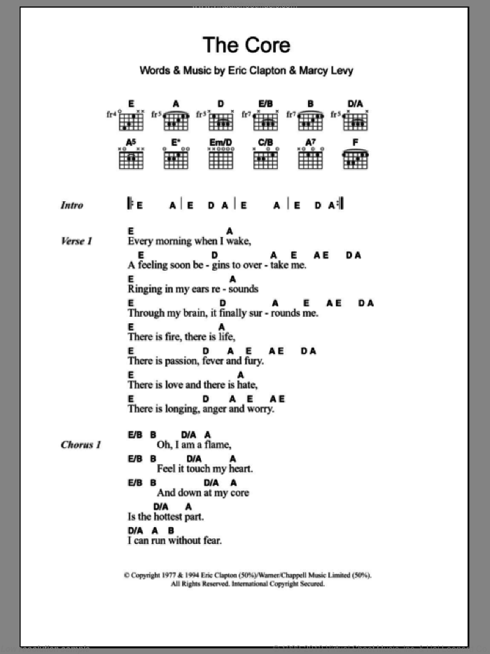 Pretending Sheet Music | Eric Clapton | Piano, Vocal & Guitar Chords  (Right-Hand Melody)