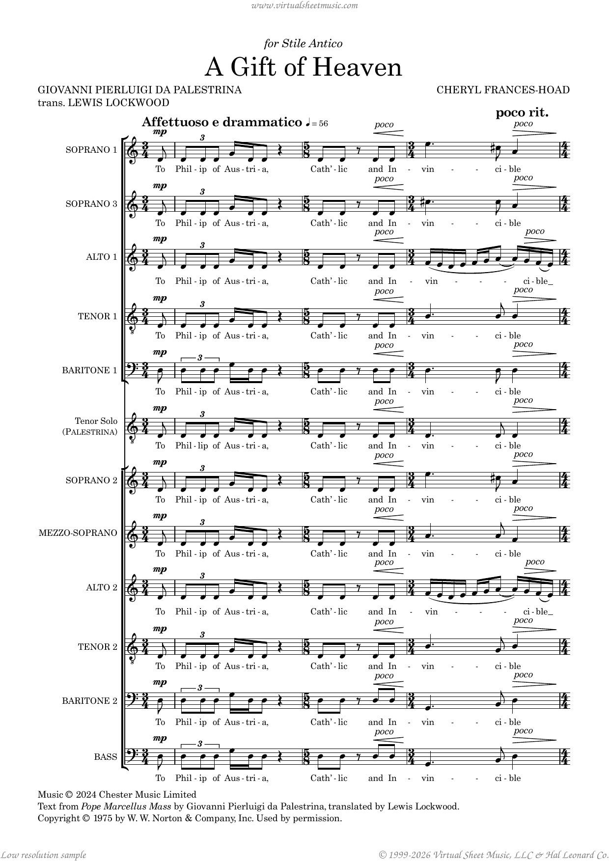 A Gift Of Heaven (for Tenor Solo and Mixed Voices) sheet music for