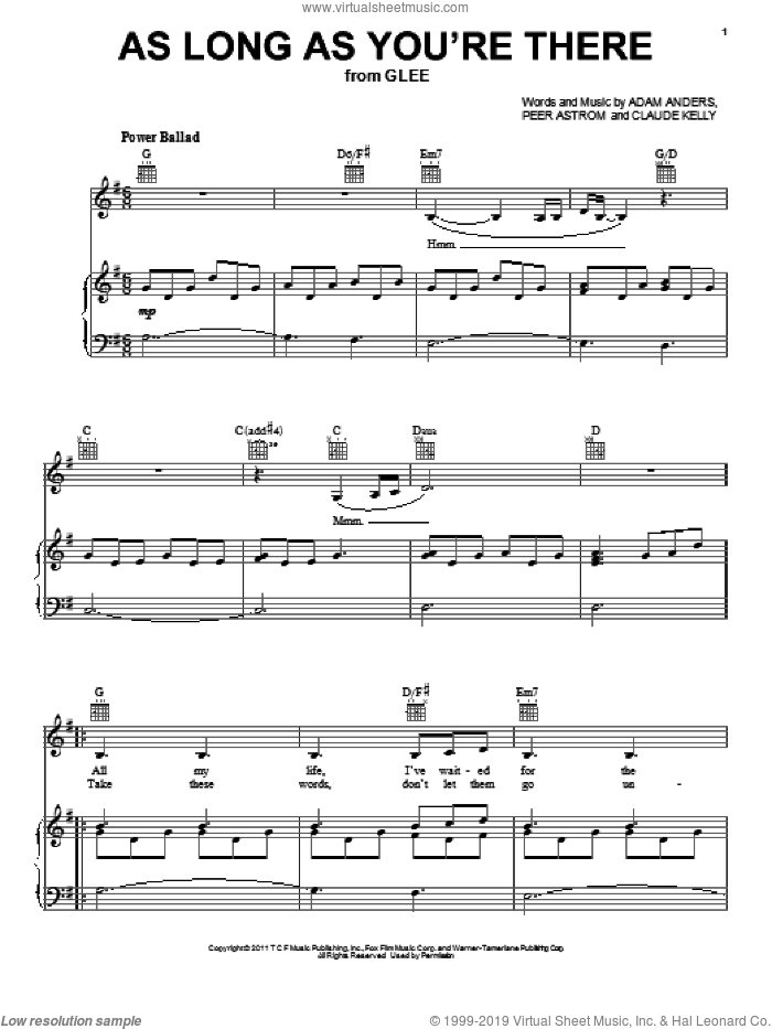 Cast As Long As You Re There Sheet Music For Voice Piano Or Guitar