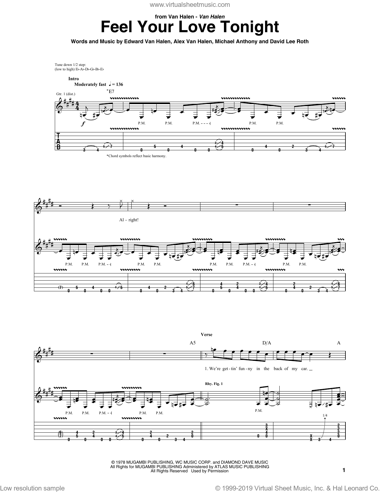 van halen tablatures van halen tablatures