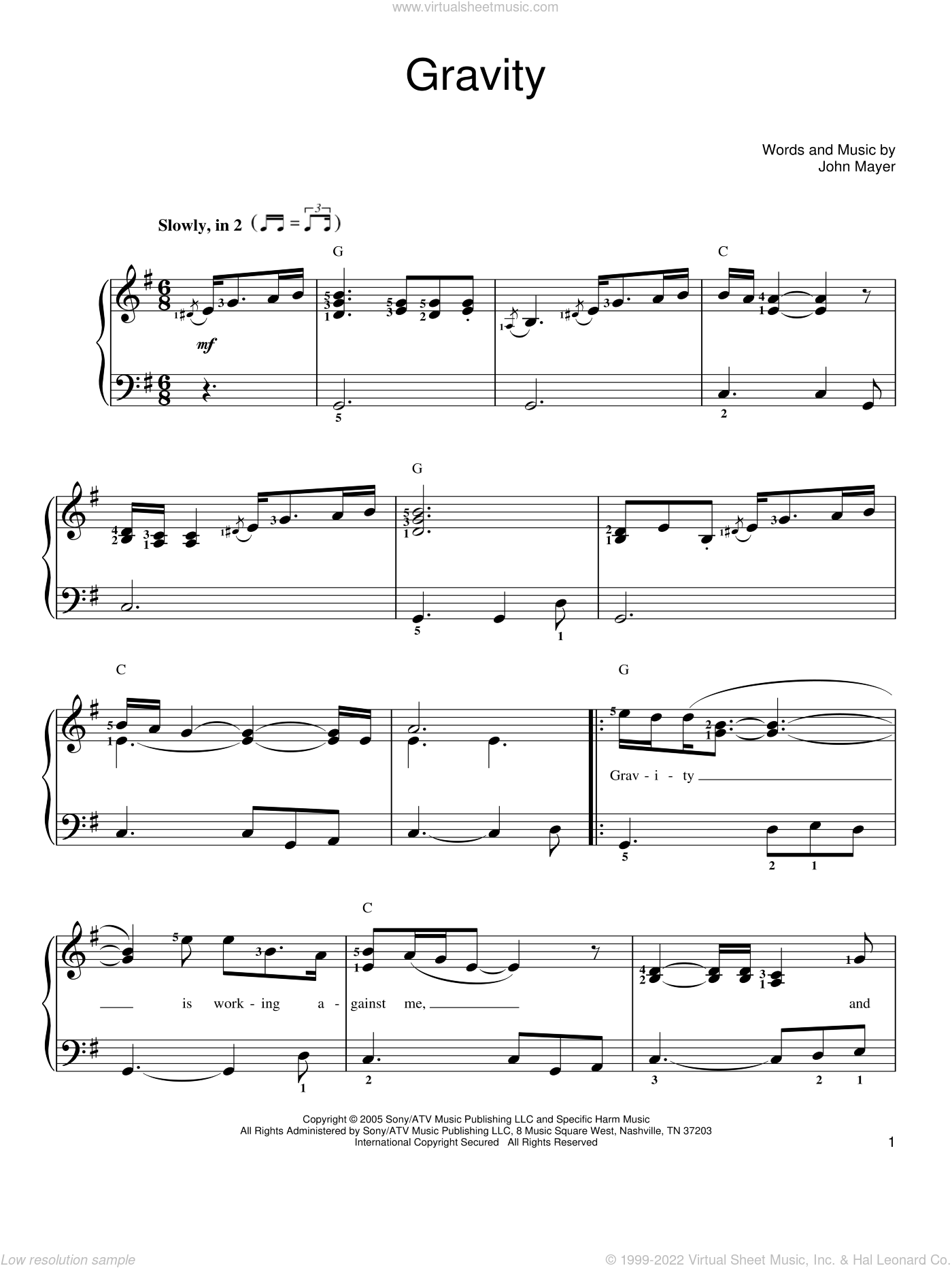gravity sheet piano mayer higher resolution solo interactive john score display pdf hl