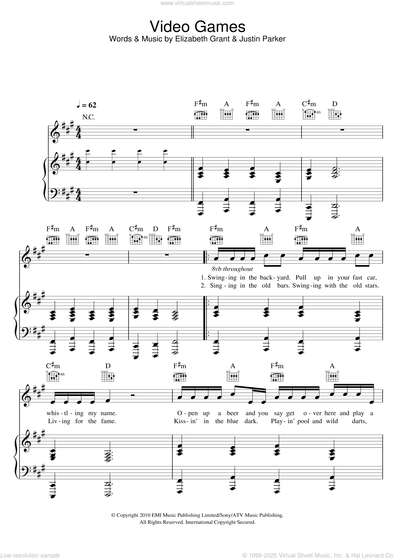 Play The Game sheet music for guitar (chords) (PDF) v2