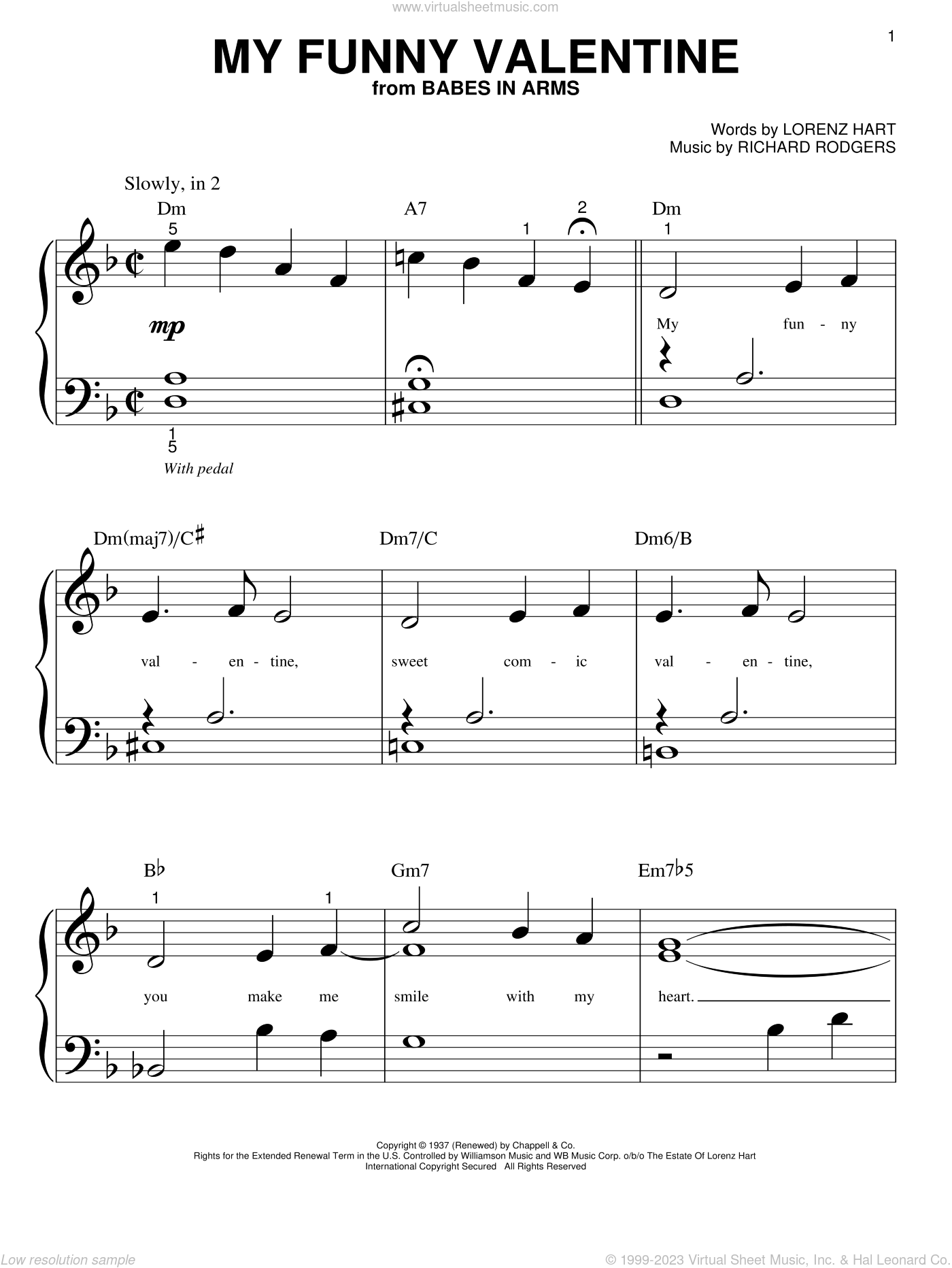 My Funny Valentine Chords Uke