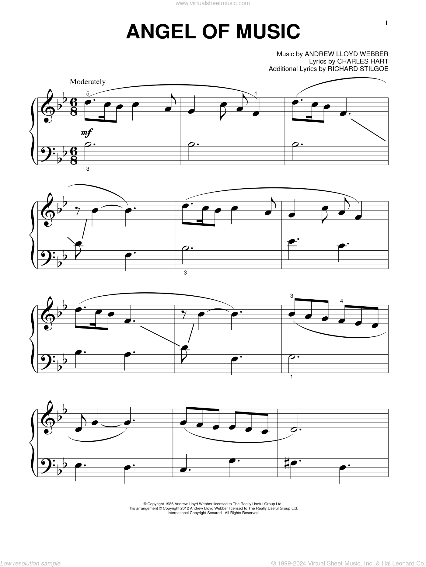 Masquerade from 'The Phantom of the Opera' Sheet Music (Flute