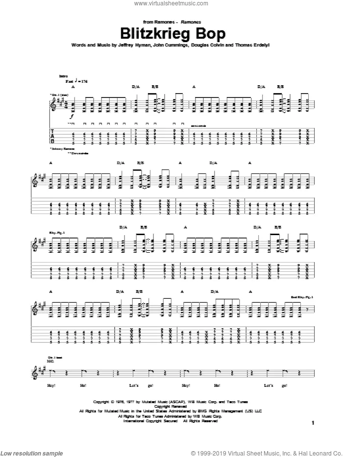 ramones guitar chords