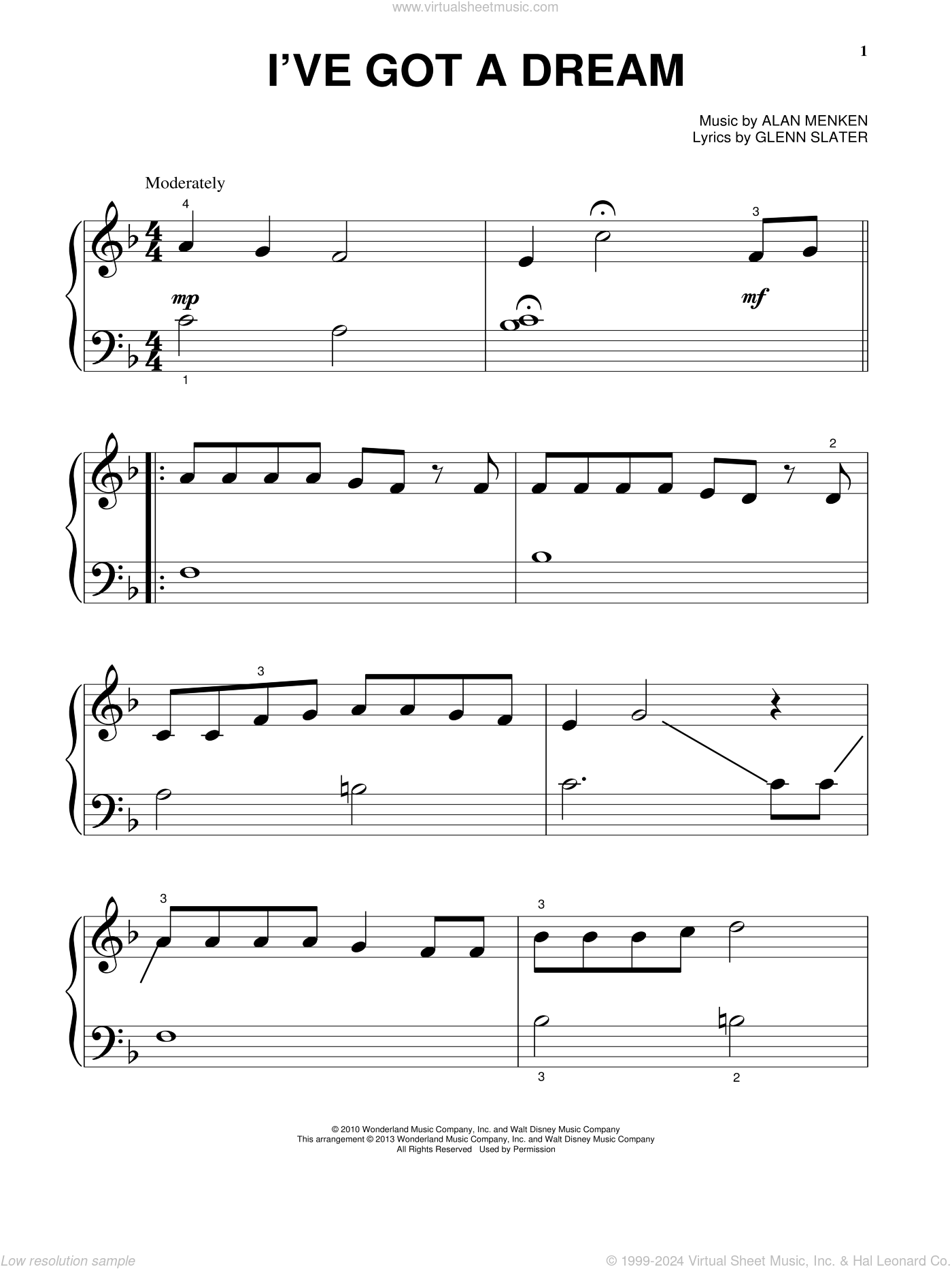 Ive Got A Dream From Tangled Sheet Music For Piano Solo Pdf 7518