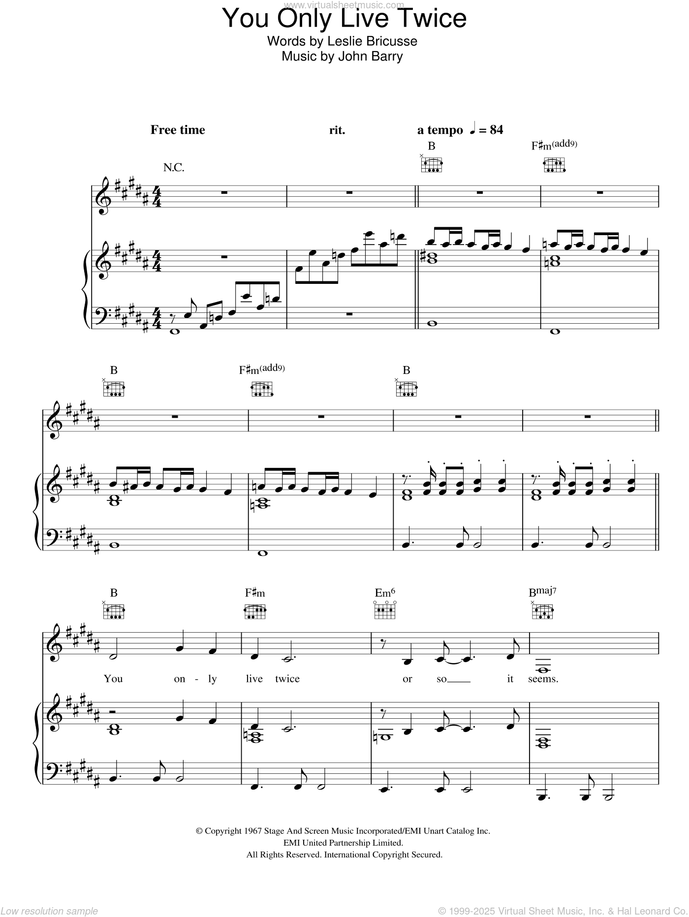 Free sheet music: You Only Live Once- by Strokes (The), Play and Download  any time