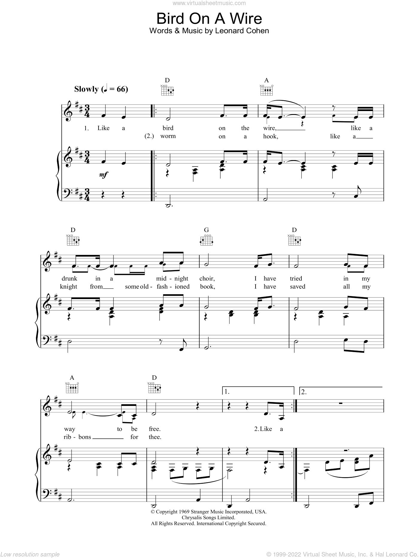 Live Wire sheet music for guitar (chords) (PDF)