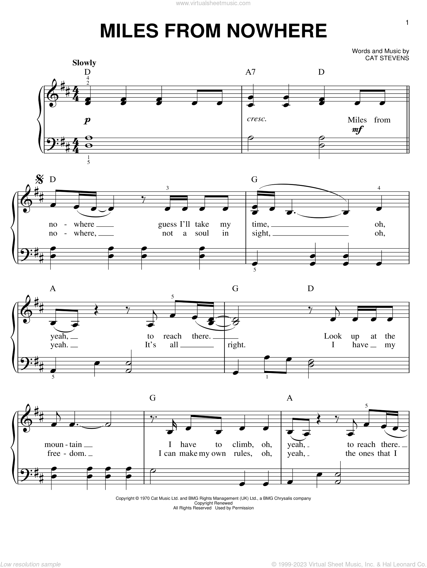 Stevens Miles From Nowhere Sheet Music For Piano Solo Pdf