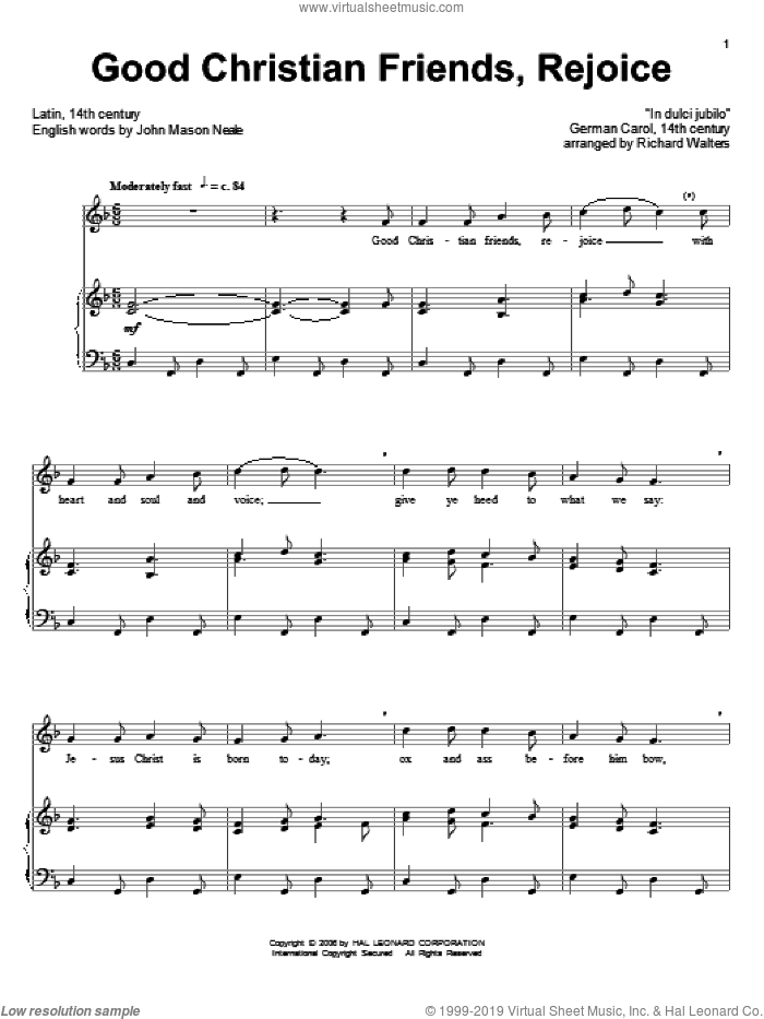 Good Christian Men, Rejoice sheet music for voice and piano (PDF) good-christian-men-rejoice-sheet-music-for-voice-and-piano-pdf