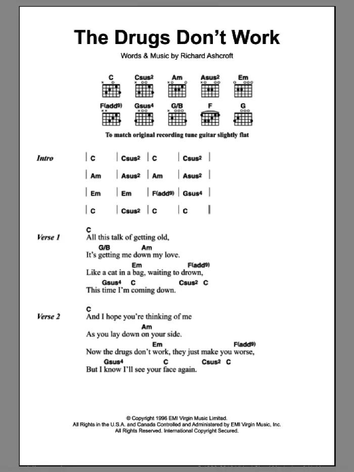 The Verve Sheet Music To Download And Print